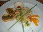 Barley salad & eggplant tapenade