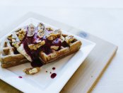 Green Moustache Banana Buckwheat Waffles